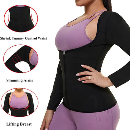 Women's High Compression Sauna Long Sleeve Top