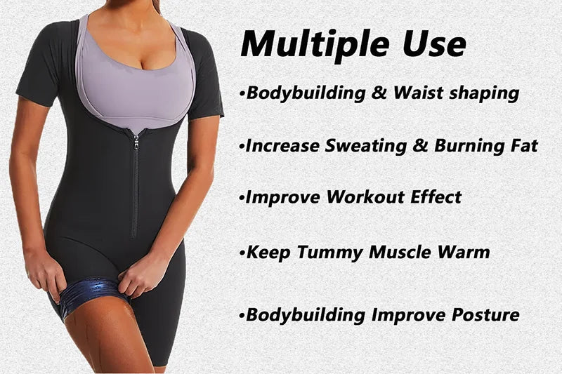 Women's High Compression Sauna Jumpsuit