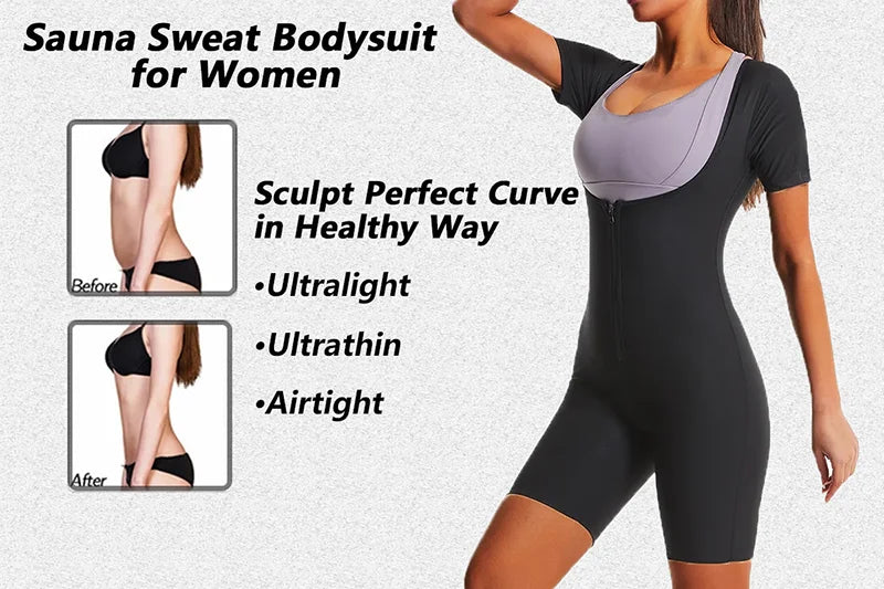 Women's High Compression Sauna Jumpsuit